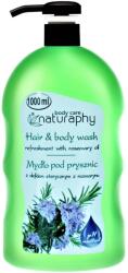 Naturaphy Gel de duș și șampon 2în1 ulei de rozmarin Naturaphy 1000ml 30110 (5908311418505)