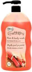 Skin Care Naturaphy Gel de duș și șampon 2în1 cu rubarbă și aloe vera Naturaphy 1000ml 30056 (5908311416815)