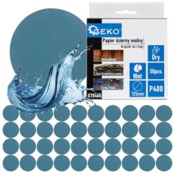 GEKO Disc abraziv rezistent la apă cu velcro 125mm P400 63423 (G78460)