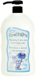 Naturaphy Gel de duș și șampon 2 în 1 pentru copii cu afine și aloe vera Naturaphy 1000ml 30029 (5908311417188)