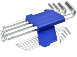 GEKO Set chei hexagonale, capăt rotunjit cu bilă 1.5 - 10mm 9 piese 00635 (G01704) Cheie imbus