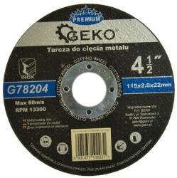 GEKO Disc debitare metale115mm x 2mm x 22mm 02098 (G78204) Disc de taiere