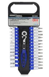 Kraft&Dele Trusă chei tubulare și biți 27 piese 1/4" 4-13mm 10320 (KD10225) Trusa unelte
