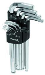 ASTA TOOLS Set de chei imbus cu bilă 1, 5-10 10 buc profi Asta A-709BP2 05523 (A-709BP2) Cheie imbus