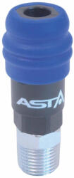 ASTA Conector rapid pentru furtun cu filet exterior ORION 1/2" 12907 (OF40/SM)