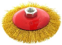 GEKO Perie de sârmă rotundă - sârmă canelată 115mm 01540 (G00600)