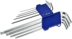DEGET Set chei hexagonale lungi cu cap rotunjit 1.5 - 10mm 9 piese 09914 (V35505) Cheie imbus