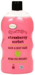 Naturaphy Gel de duș și șampon 2 în 1 cu sorbet de căpșuni și aloe vera Naturaphy 650ml 30044 (5908311417775)