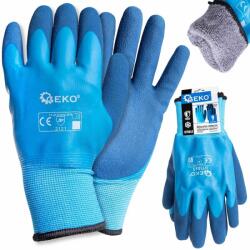 GEKO Mănuși de lucru, căptușite, impermeabile, mărimea 9 (tricot, latex) 63429 (G75043)