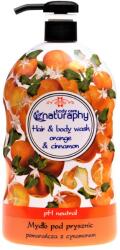 Naturaphy Gel de duș și șampon 2în1 portocală și scorțișoară Naturaphy 1000ml 30035 (5908311415467)