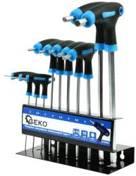 GEKO Set de șurubelnițe imbus T tip, 10 buc, 2-10 mm 63268 (G30590) Cheie imbus