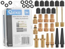 GEKO Set de adaptoare pentru umflarea anvelopelor 36 buc 61501 (G01267)