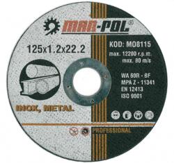 VERKE Disc debitare metale 125mm x 1.2mm x 22.2mm 00434 (V44111) Disc de taiere
