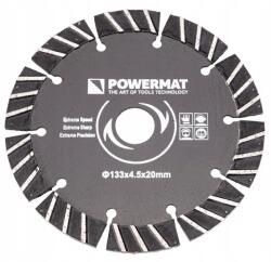 Powermat Disc diamantat pentru ferăstrău de caneluri 133 x 20 mm 41762 (PM1009) Disc de taiere