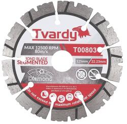 Tvardy Disc diamantat segmentat 125x12x22, 23mm 63186 (T00803) Disc de taiere