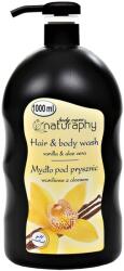 Naturaphy Gel de duș și șampon 2în1 vanilie cu extract de aloe vera Naturaphy 1000ml 30039 (5908311416624)