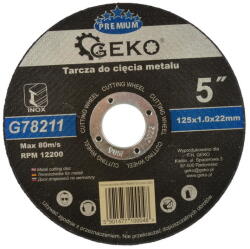 VERKE Disc debitare metale 125mm x 1.0mm x 22.2mm 00433 (V44110) Disc de taiere