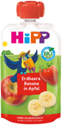 Hipp Piure Hipp Hippis mere, banane si capsuni de la 1 an 100 g (8521-01)