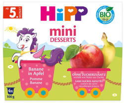 Hipp Gustare cu fructe Hipp banane si mere de la 5 luni 4 x 100 g (5820-01)