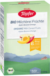Topfer Cereale Topfer Bio cu gris de grau cu lapte, mere, banane si portocale de la 6 luni 200 g (CETGGLMBP200)