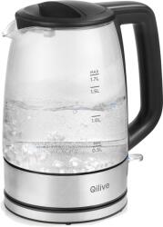 Qilive 600189198 üvegfalú vízforraló 1, 7 l