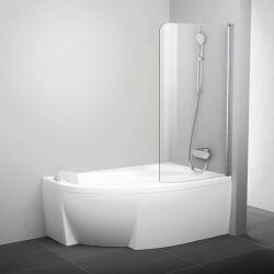 RAVAK Chrome - Egyrészes kádparaván CVSK1 Rosa, jobbra, 1000x1500 mm, szatén/átlátszó üveg 7QRS0U00Y1 (7QRS0U00Y1)