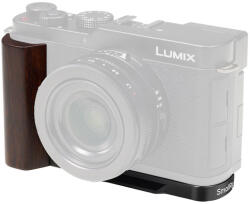 SmallRig 5942 L-alakú rögzítőtalp fa markolattal Panasonic Lumix L10 kamerához, fekete (5942)