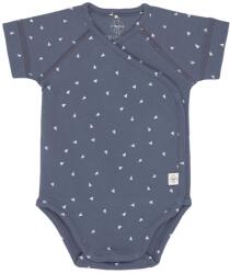 Lassig Бебешко боди с къс ръкав Lassig - Gots, 50/56 cm, 0-2 м, Triangle Blue (4042183416434) - ozone