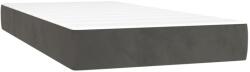 vidaXL sötétszürke bársony zsebrugós ágymatrac 100x210x20 cm 17.2 kg (4016571VidaXL)