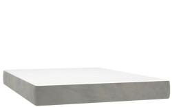 vidaXL világosszürke bársony zsebrugós ágymatrac 120x210x20 cm 20.25 kg (4016576VidaXL)