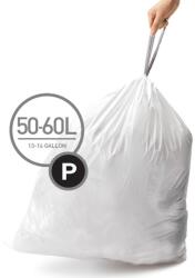 simplehuman visszahúzható zsákok, 50-60 l, P típus, 20 darab (CW0175)