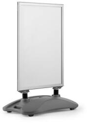 DURABLE Megállító tábla, poszteres, talppal, A1, DURABLE „Heavy Base Outdoor, ezüst (DB506723)