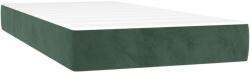 vidaXL sötétzöld bársony zsebrugós ágymatrac 90x220x20 cm 16.2 kg (4016603VidaXL)