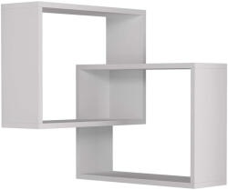 Ring fehér fali polc 68 x 68 x 60 cm (776HMS1718)