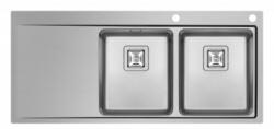 Pyramis Chiuveta Inox OLYNTHOS 116x52 2B 1D DR 108911701 (108911701) Chiuveta