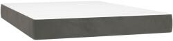 vidaXL sötétszürke bársony zsebrugós ágymatrac 140x210x20 cm 22.45 kg (4016583VidaXL)
