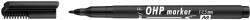 ICO Marker OHP M permanent ICO 1-1.5 mm NEGRU - Set 12 (MKO033)