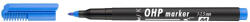 ICO Marker OHP M permanent ICO 1-1.5 mm ALBASTRU - Set 12 (MKO033)