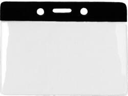  Portecuson orizontal cu banda color NEGRU - Set 100 (2880)