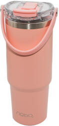 Nebo Termos cu capac transparent, 900 ml - NEBO, Roz (16883)