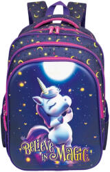 S-Cool Ghiozdan scoala 3D ergonomic S-COOL SC3322, 42 x 30 x 22 cm, Motiv Believe in magic (SC3322)