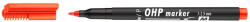 ICO Marker OHP M permanent ICO 1-1.5 mm ROSU - Set 12 (MKO033)