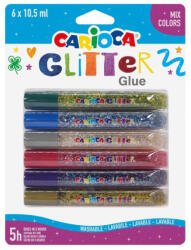 Carioca Lipici cu sclipici multicolor Carioca 6 x 10.5 ml (LIP047)
