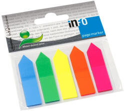 Info Notes PageMarker sageata 5 x 12 x 44 mm multicolor - Set 12 (4547)