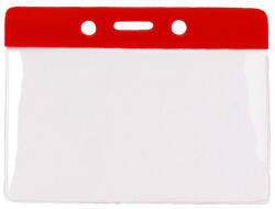  Portecuson orizontal cu banda color ROSU - Set 100 (2880)