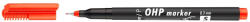 ICO Marker OHP S fin permanent ICO 0.3 mm ROSU - Set 12 (6365)