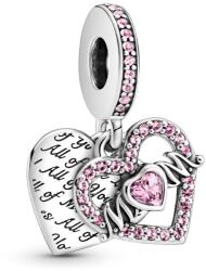 PANDORA Moments Passions 799402C01 Szív és Anya függő charm (Ag925/1000, 3, 2g)