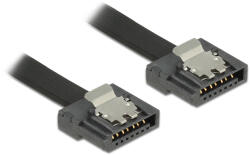 Delock кабел SATA FLEXI 6 Gb/s 50 cm черен метал