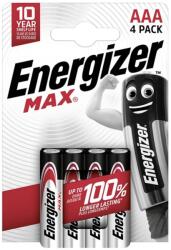Energizer Max mikro ceruza elem (AAA) 4db E303325600 (E303325600)