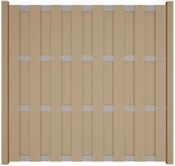  GroJa kerítéselem alu keresztrudakkal oszlop nélkül 180 cm x 180 cm homokszínű
